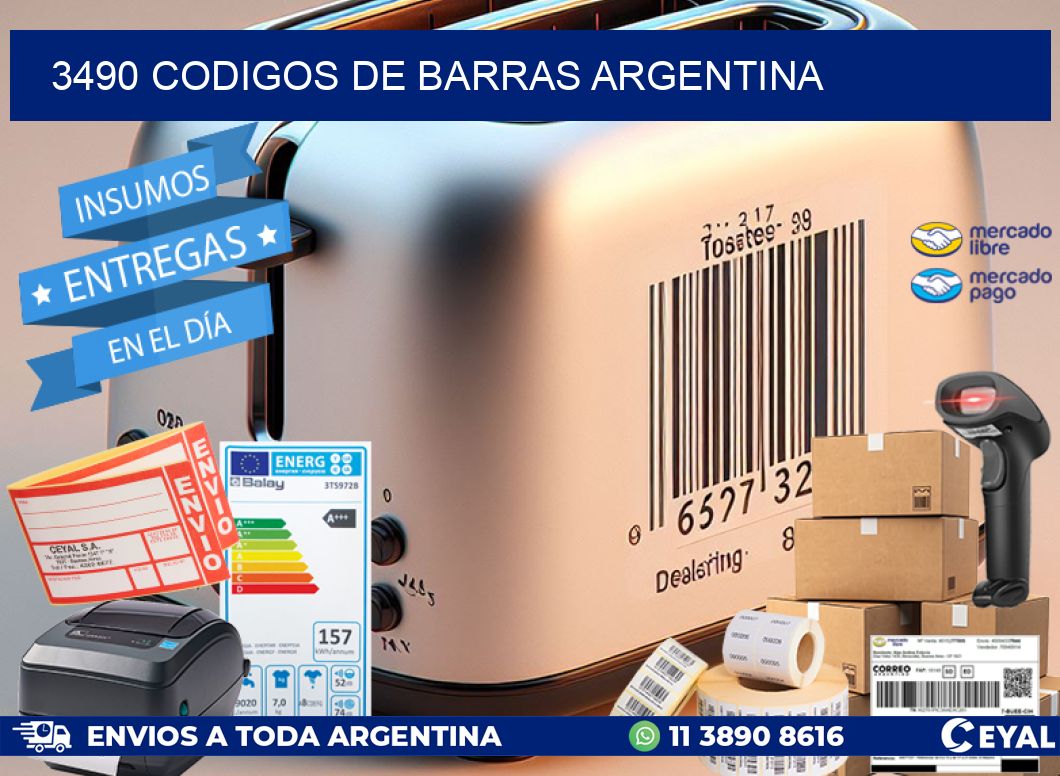 3490 CODIGOS DE BARRAS ARGENTINA