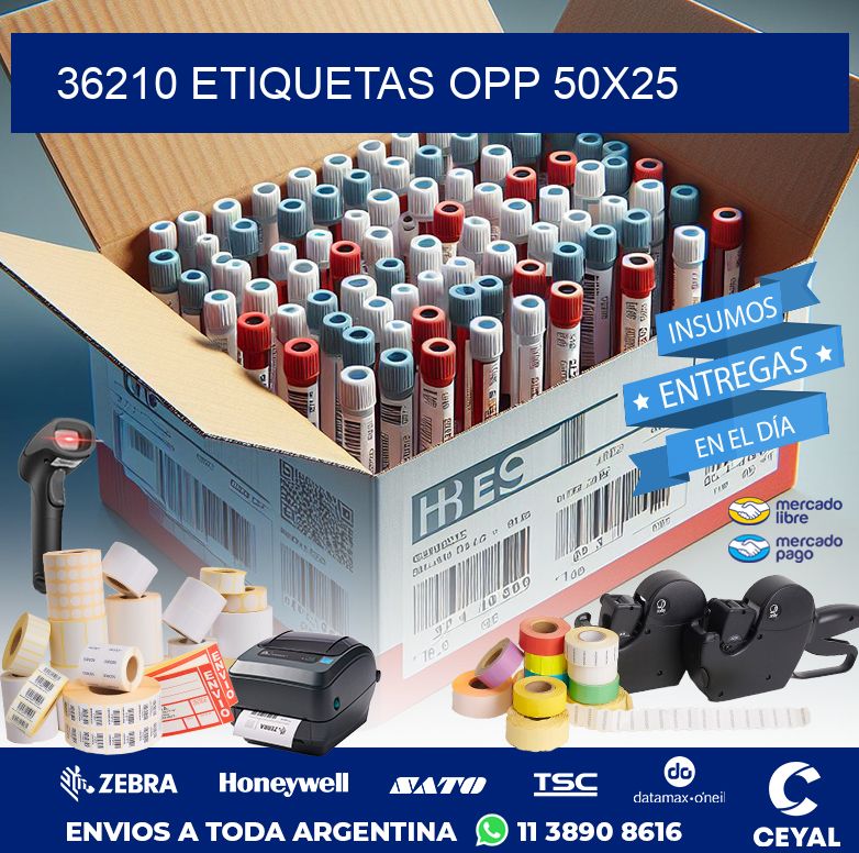 36210 ETIQUETAS OPP 50X25