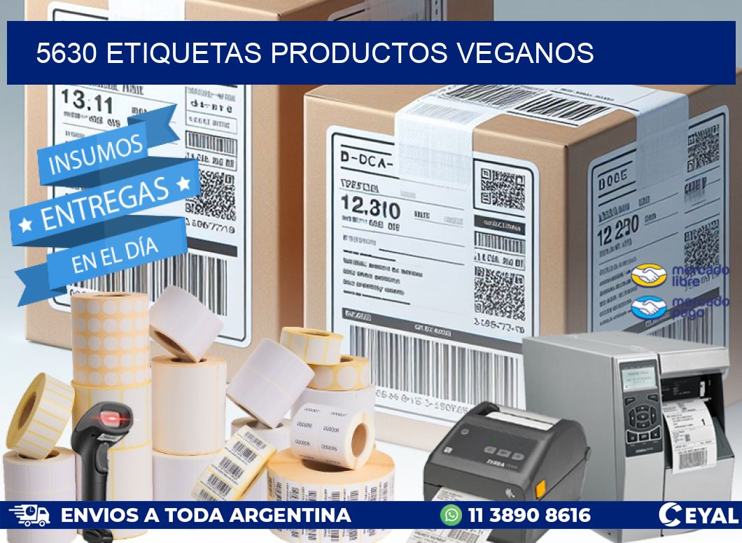 5630 Etiquetas productos veganos