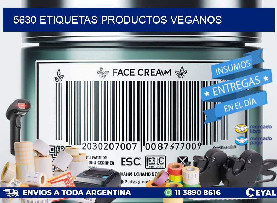 5630 Etiquetas productos veganos