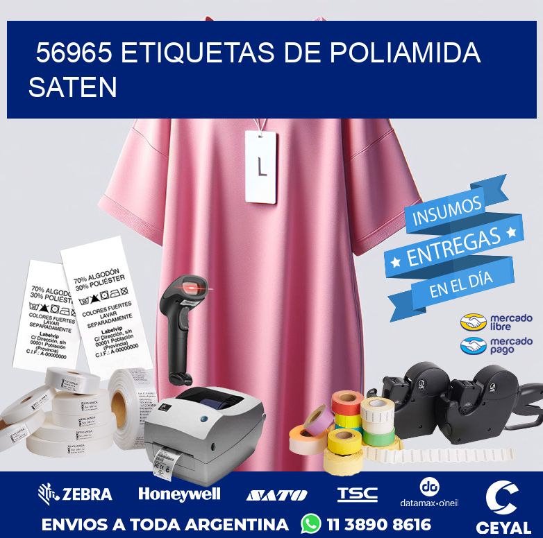 56965 ETIQUETAS DE POLIAMIDA SATEN