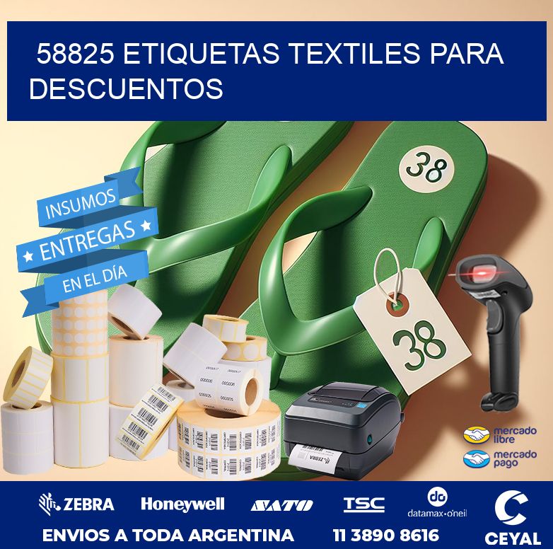 58825 ETIQUETAS TEXTILES PARA DESCUENTOS