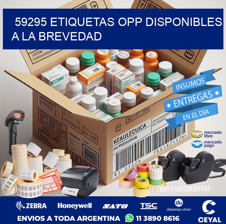 59295 ETIQUETAS OPP DISPONIBLES A LA BREVEDAD