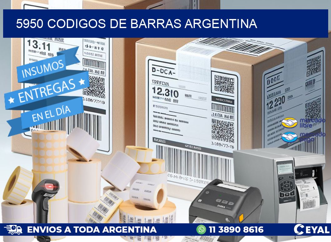 5950 CODIGOS DE BARRAS ARGENTINA