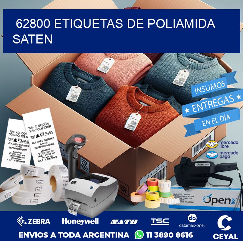 62800 ETIQUETAS DE POLIAMIDA SATEN
