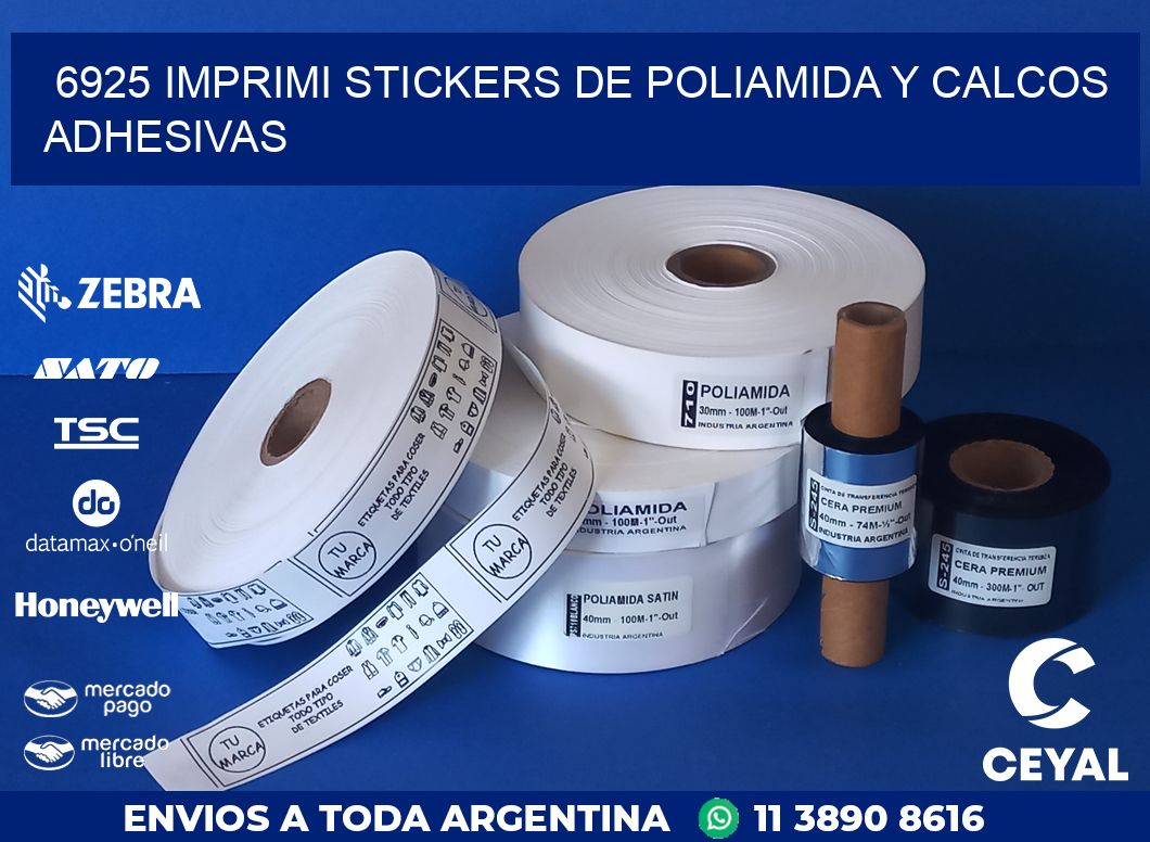 6925 IMPRIMI STICKERS DE POLIAMIDA Y CALCOS ADHESIVAS