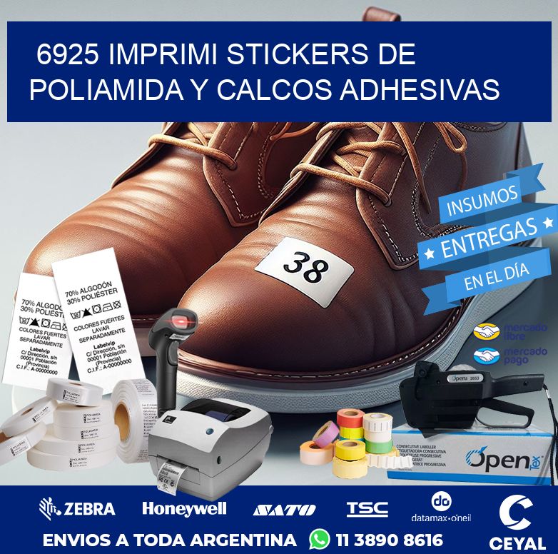 6925 IMPRIMI STICKERS DE POLIAMIDA Y CALCOS ADHESIVAS