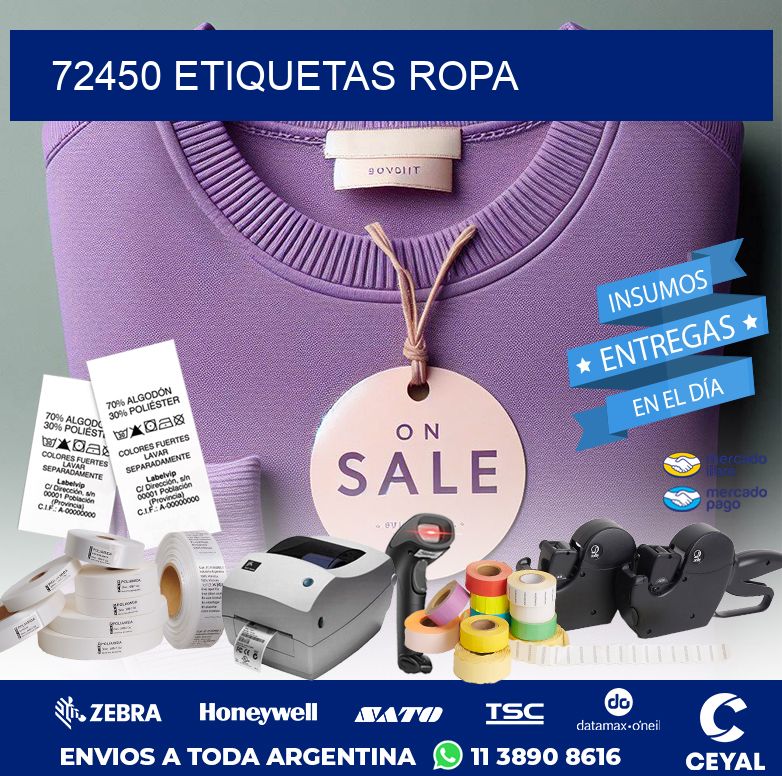 72450 ETIQUETAS ROPA