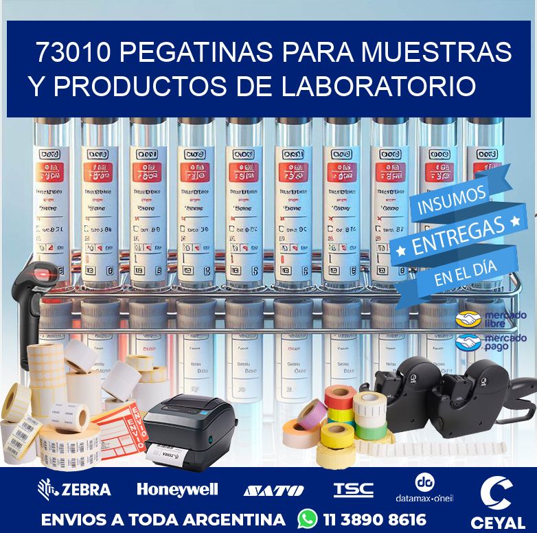 73010 PEGATINAS PARA MUESTRAS Y PRODUCTOS DE LABORATORIO