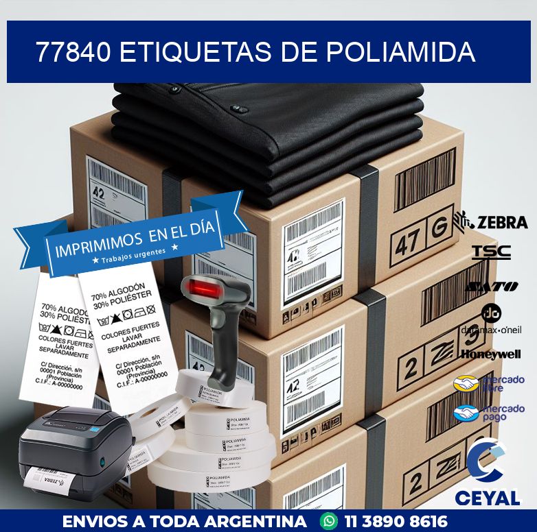 77840 ETIQUETAS DE POLIAMIDA