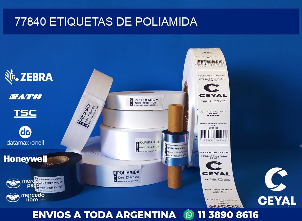 77840 ETIQUETAS DE POLIAMIDA