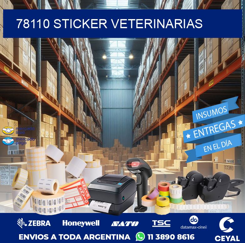 78110 STICKER VETERINARIAS