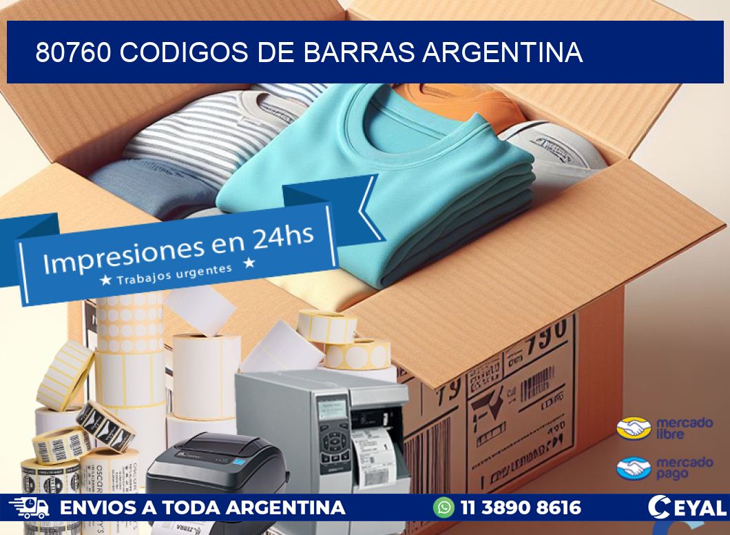 80760 CODIGOS DE BARRAS ARGENTINA