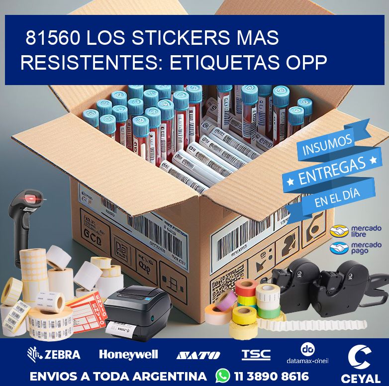 81560 LOS STICKERS MAS RESISTENTES: ETIQUETAS OPP