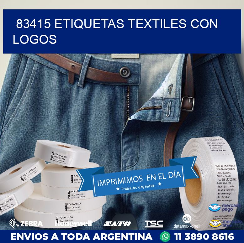 83415 ETIQUETAS TEXTILES CON LOGOS