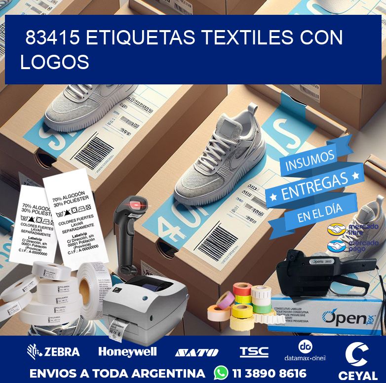 83415 ETIQUETAS TEXTILES CON LOGOS