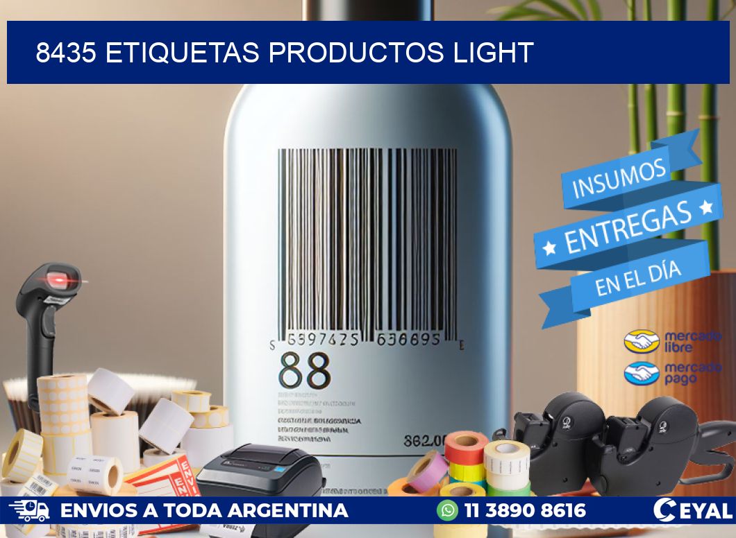 8435 Etiquetas productos light