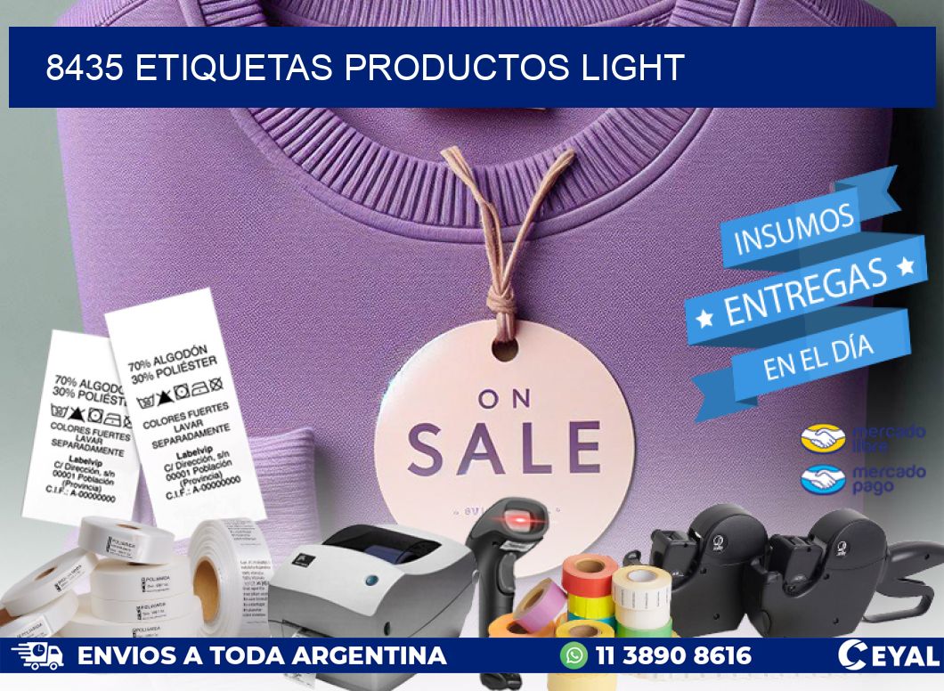 8435 Etiquetas productos light