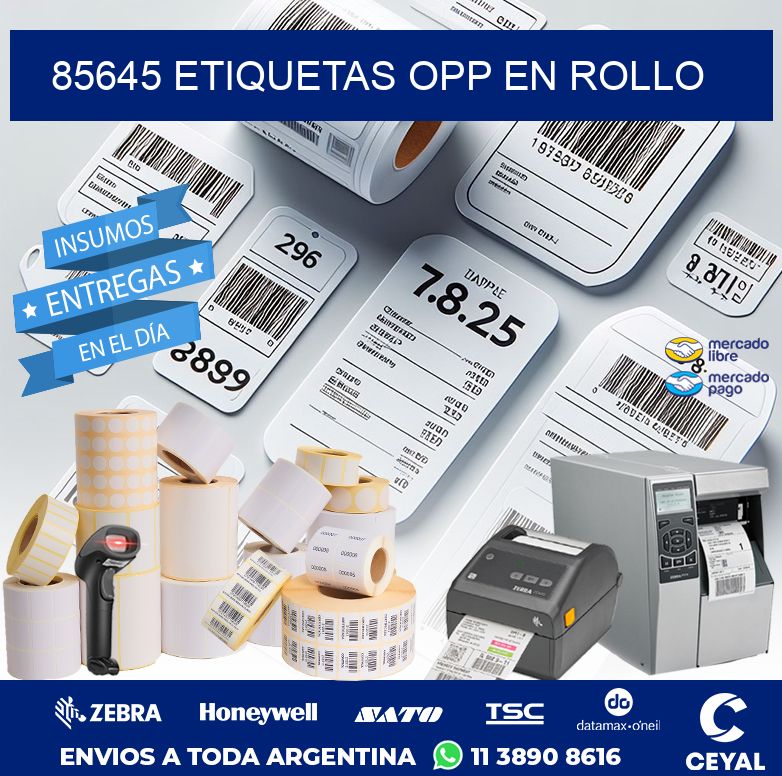 85645 ETIQUETAS OPP EN ROLLO