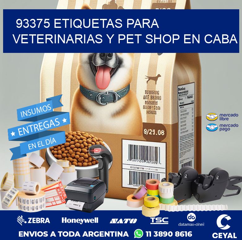 93375 ETIQUETAS PARA VETERINARIAS Y PET SHOP EN CABA