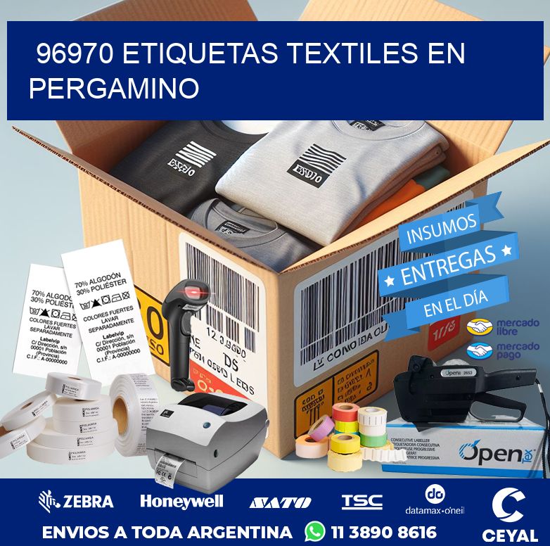 96970 ETIQUETAS TEXTILES EN PERGAMINO