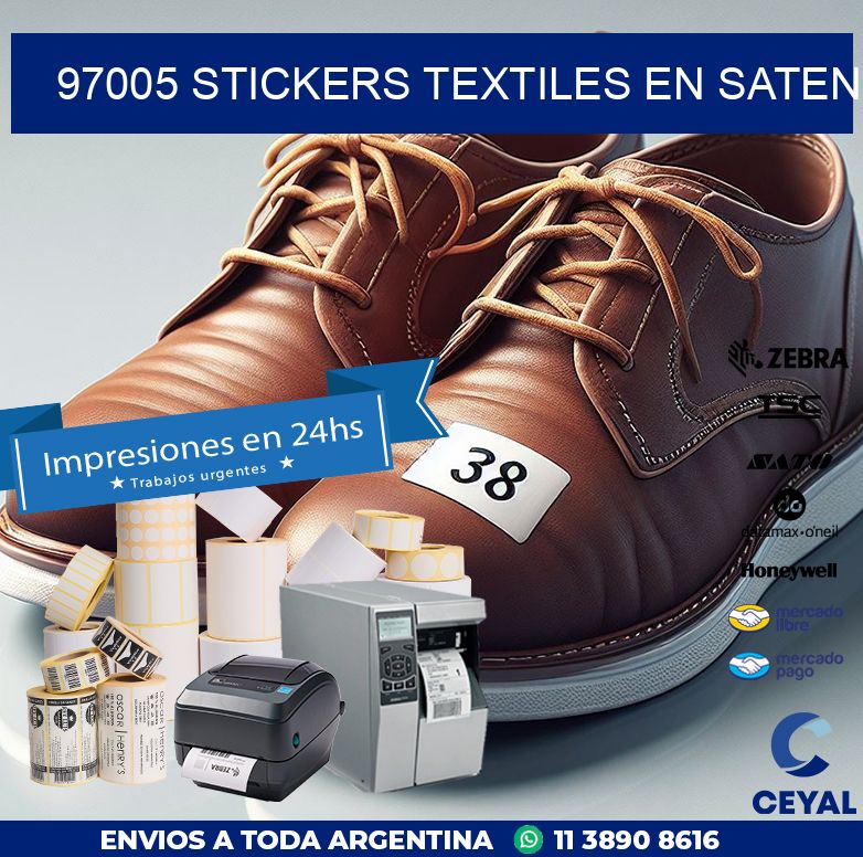 97005 STICKERS TEXTILES EN SATEN