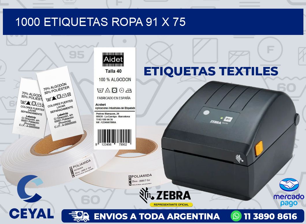 1000 ETIQUETAS ROPA 91 x 75