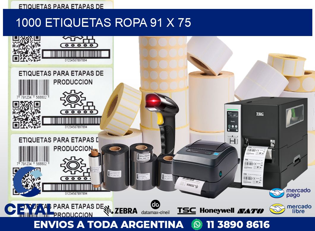 1000 ETIQUETAS ROPA 91 x 75