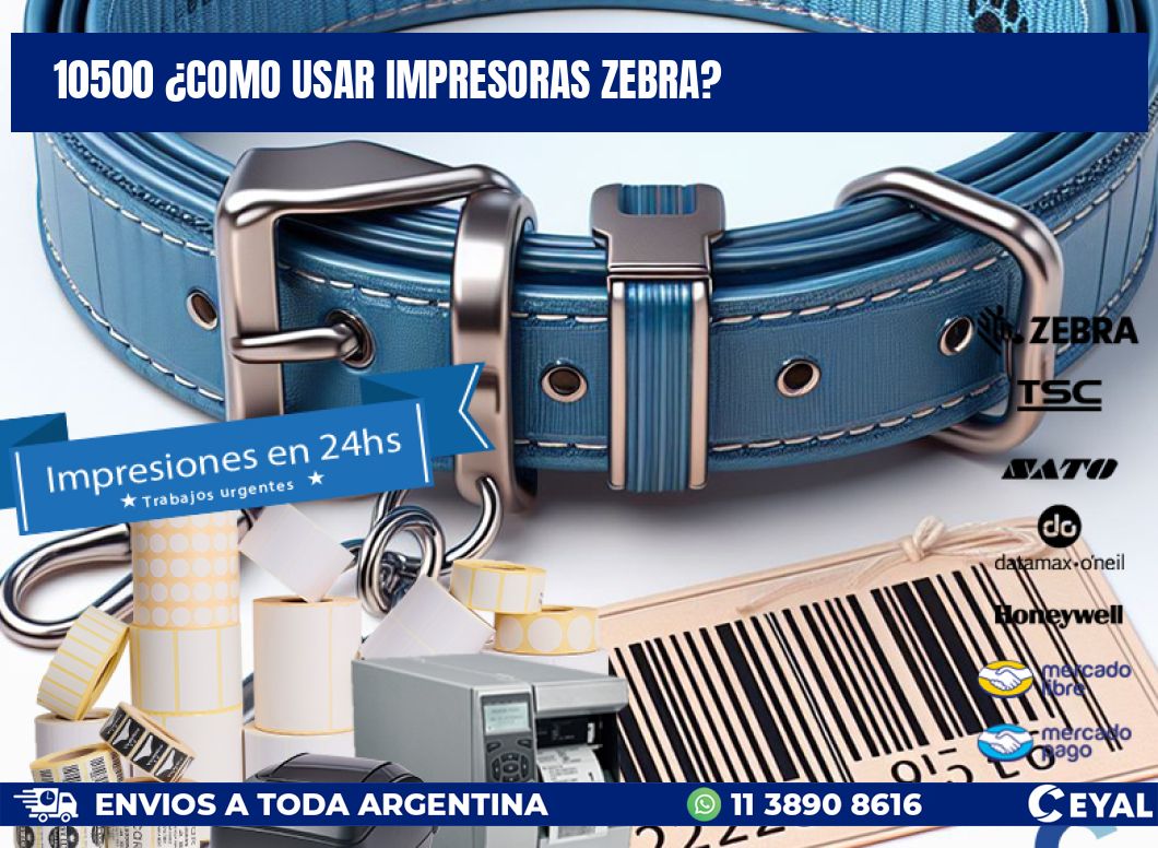 10500 ¿COMO USAR IMPRESORAS ZEBRA?