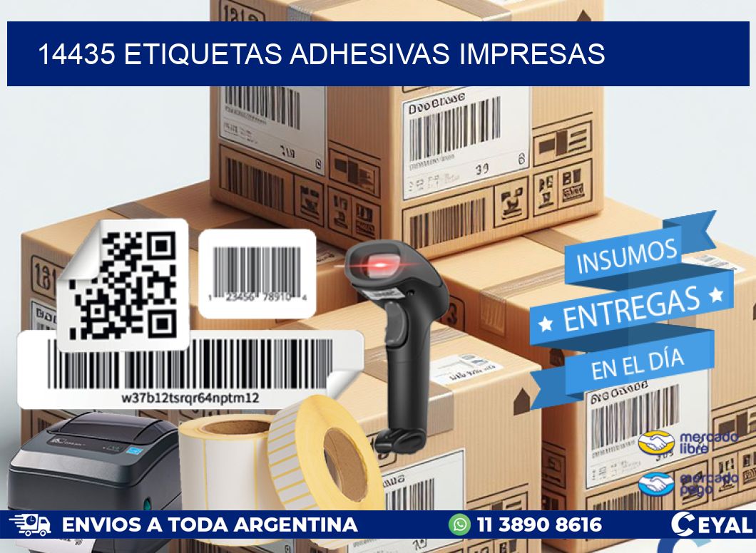 14435 ETIQUETAS ADHESIVAS IMPRESAS