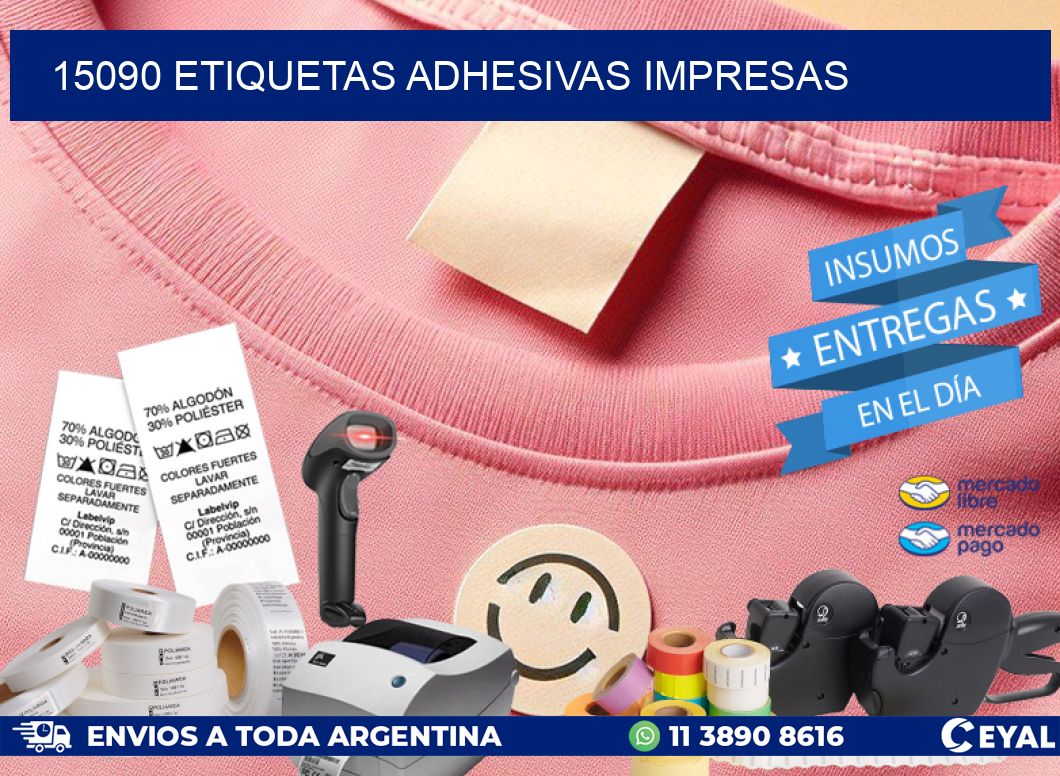 15090 ETIQUETAS ADHESIVAS IMPRESAS