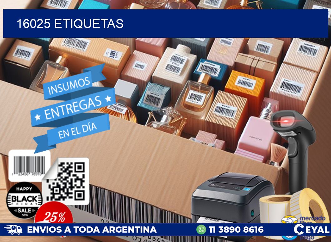 16025 ETIQUETAS