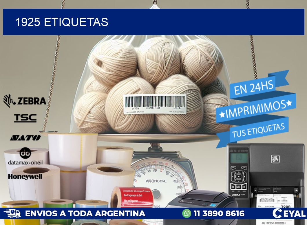1925 ETIQUETAS