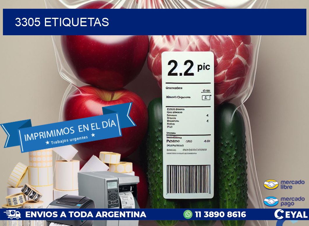3305 ETIQUETAS