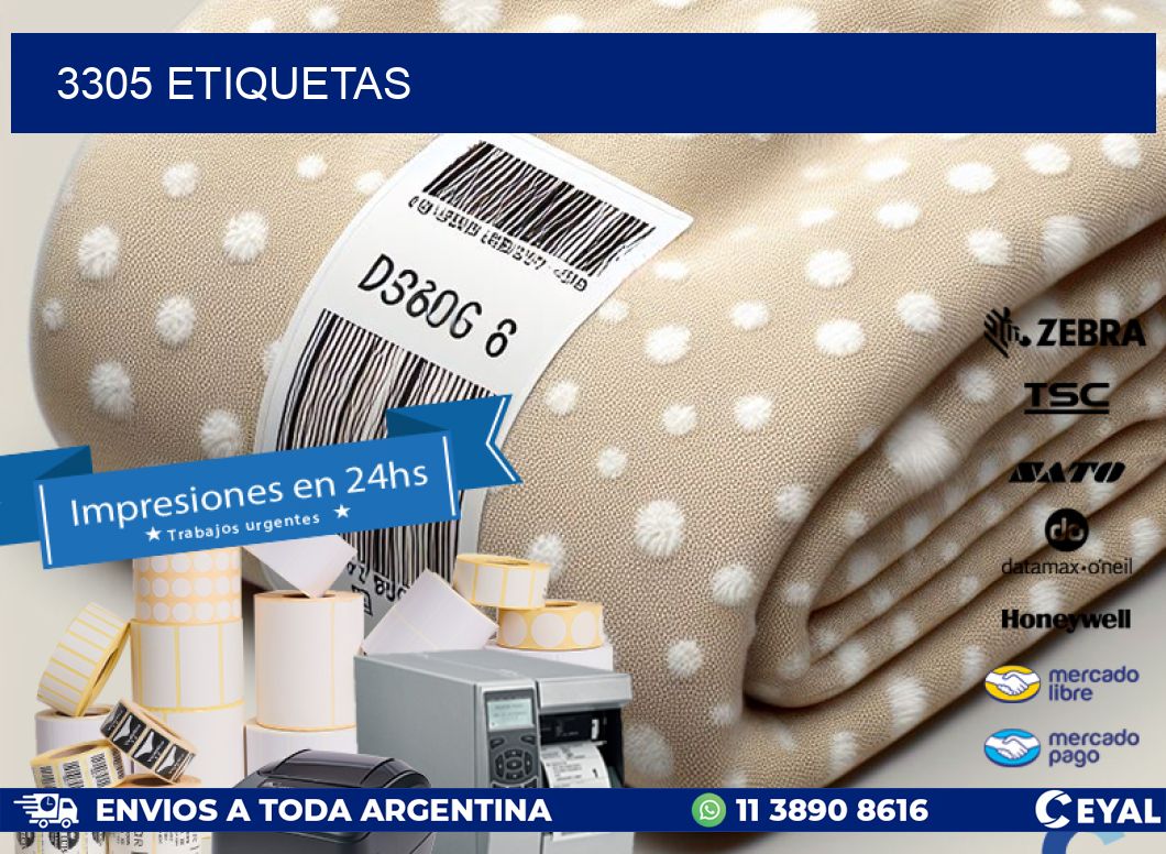 3305 ETIQUETAS