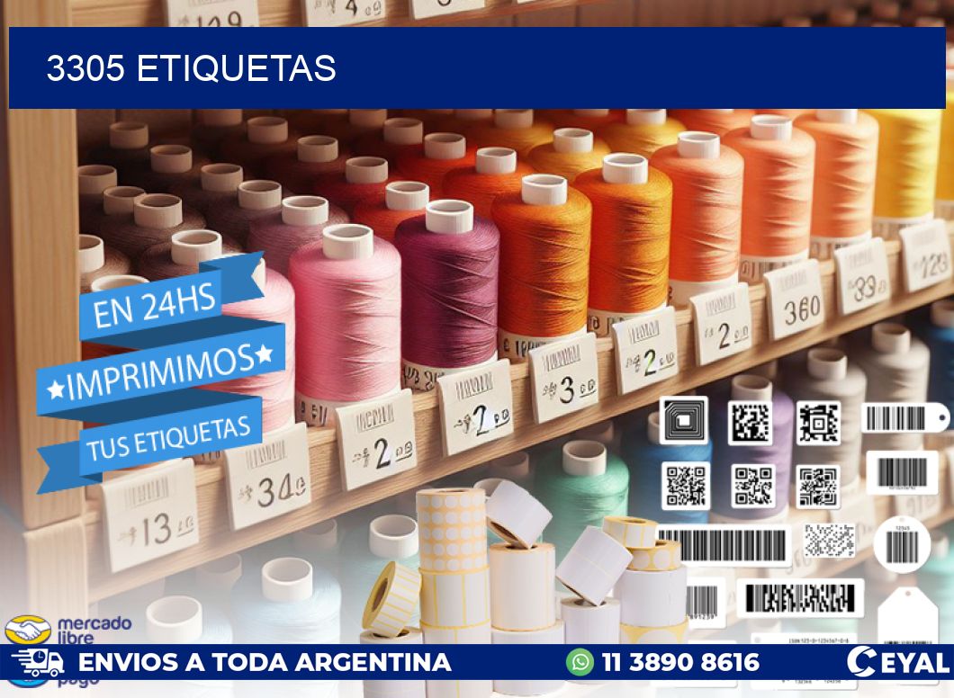 3305 ETIQUETAS