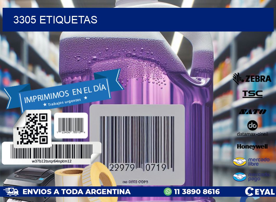 3305 ETIQUETAS
