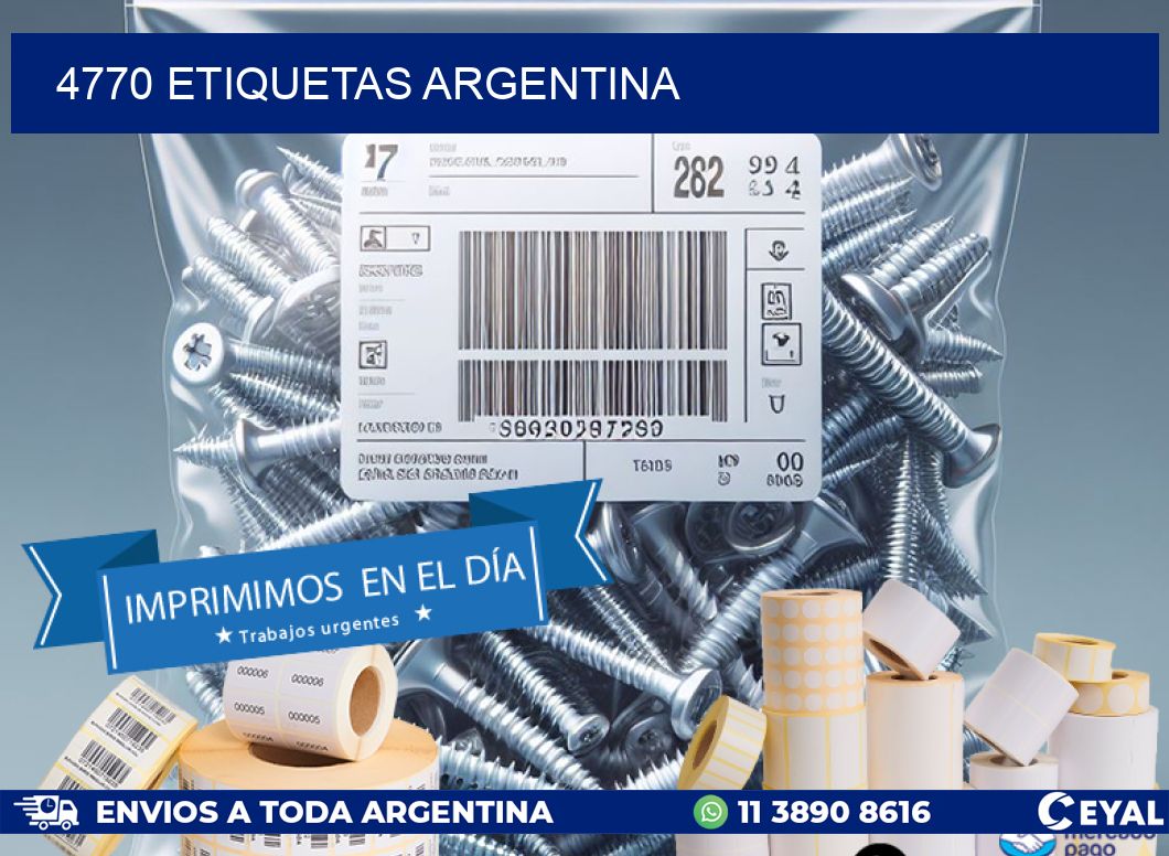 4770 ETIQUETAS ARGENTINA