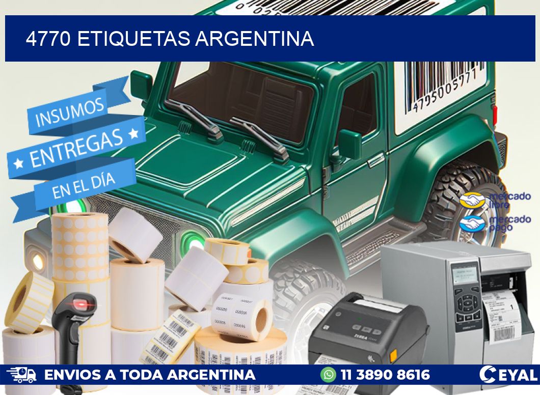 4770 ETIQUETAS ARGENTINA