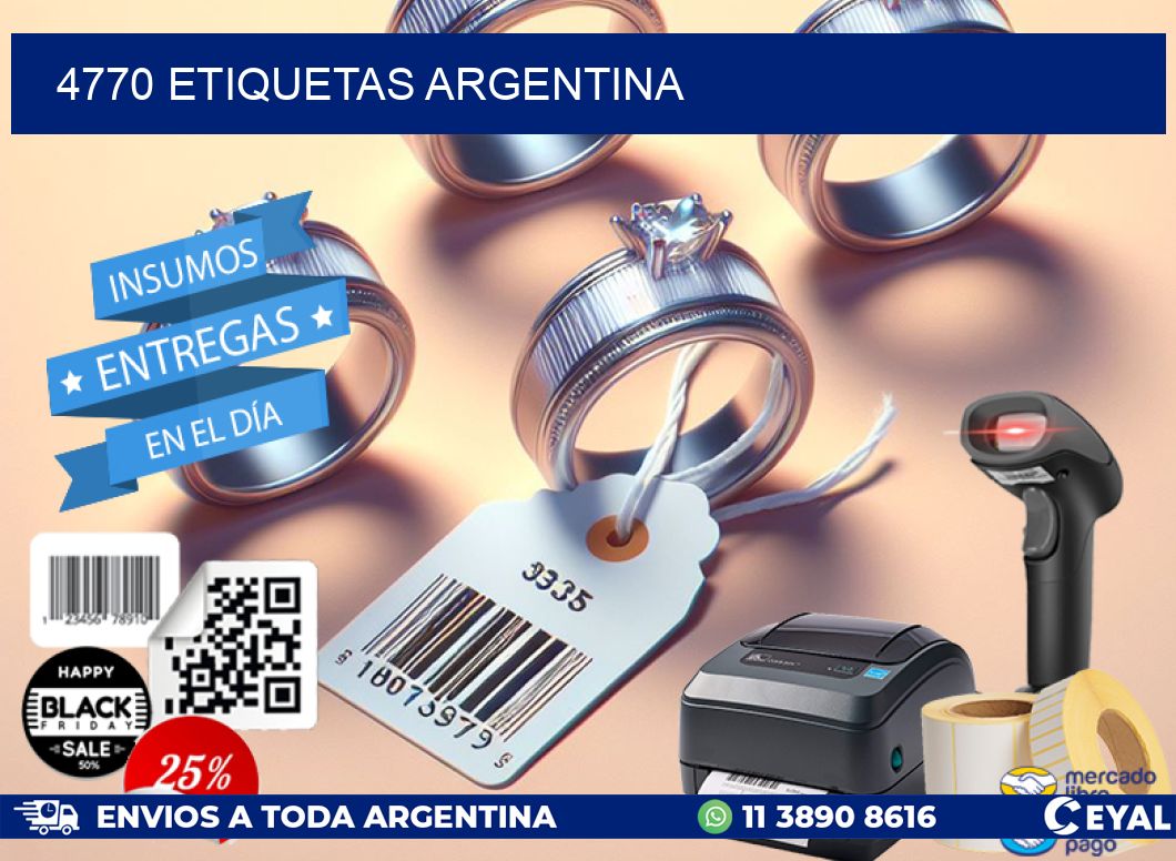 4770 ETIQUETAS ARGENTINA