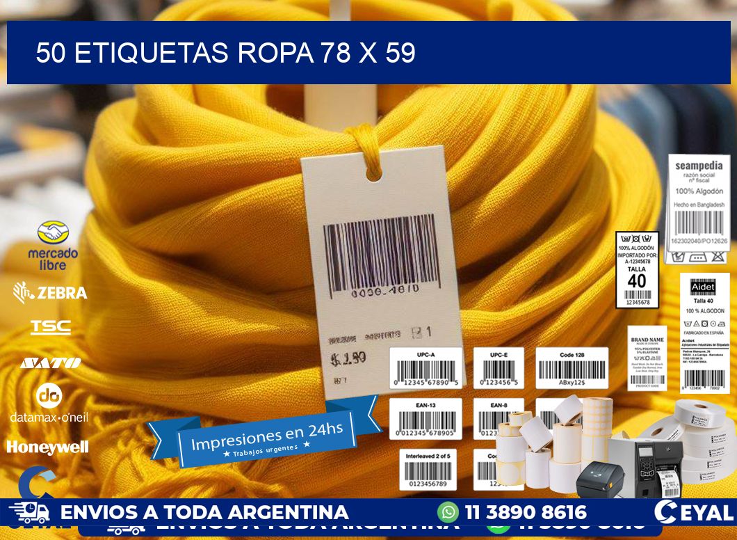 50 ETIQUETAS ROPA 78 x 59