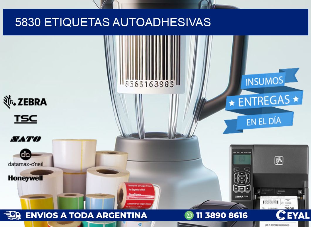 5830 ETIQUETAS AUTOADHESIVAS