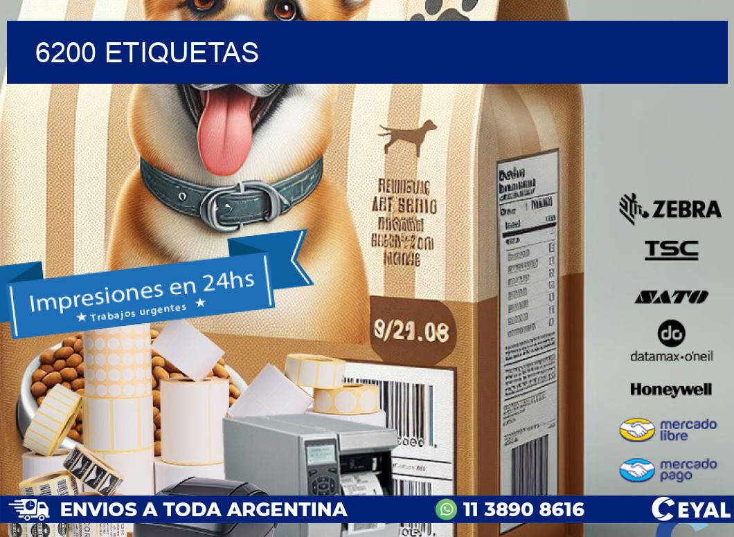 6200 ETIQUETAS