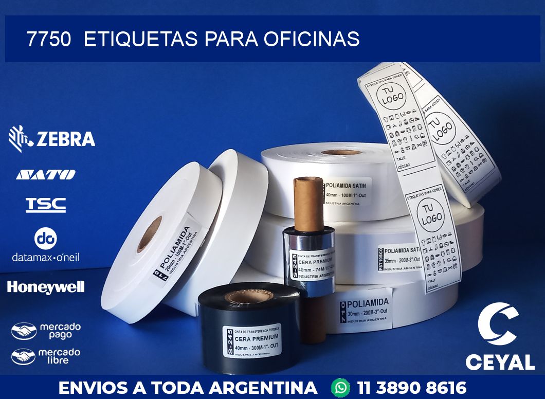 7750  ETIQUETAS PARA OFICINAS