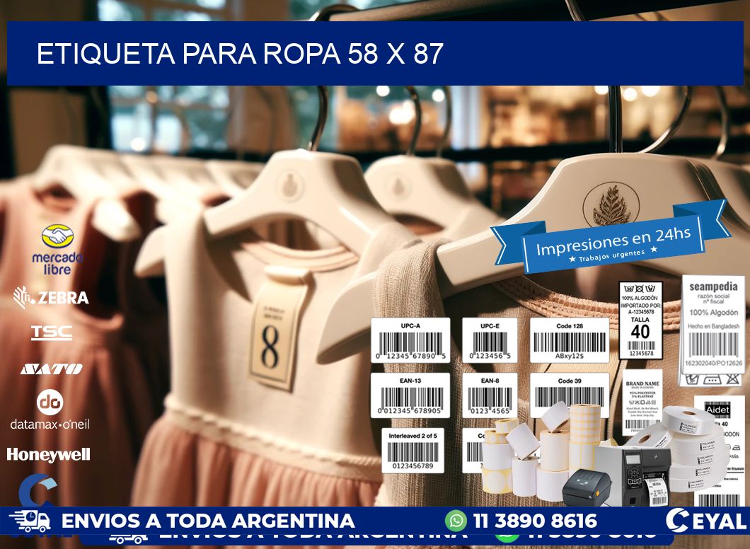 ETIQUETA PARA ROPA 58 x 87
