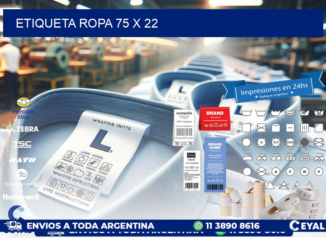 ETIQUETA ROPA 75 x 22