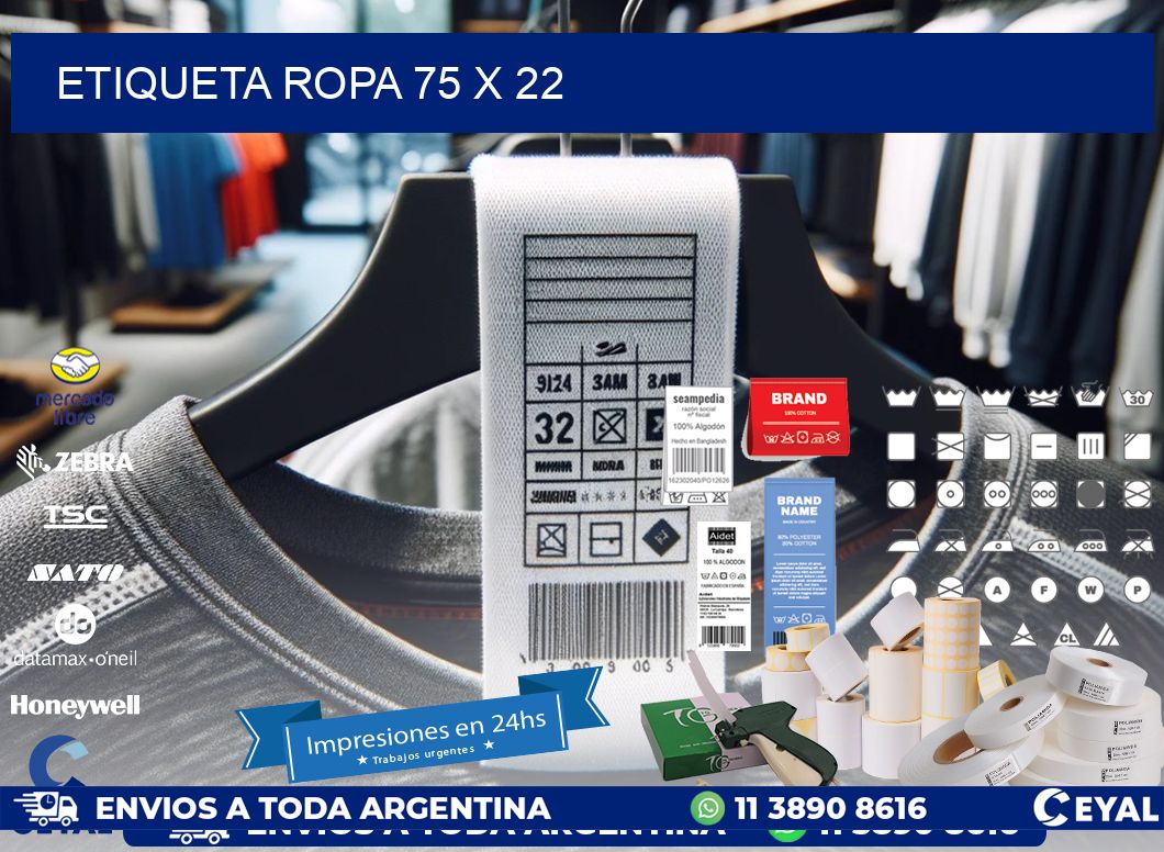 ETIQUETA ROPA 75 x 22