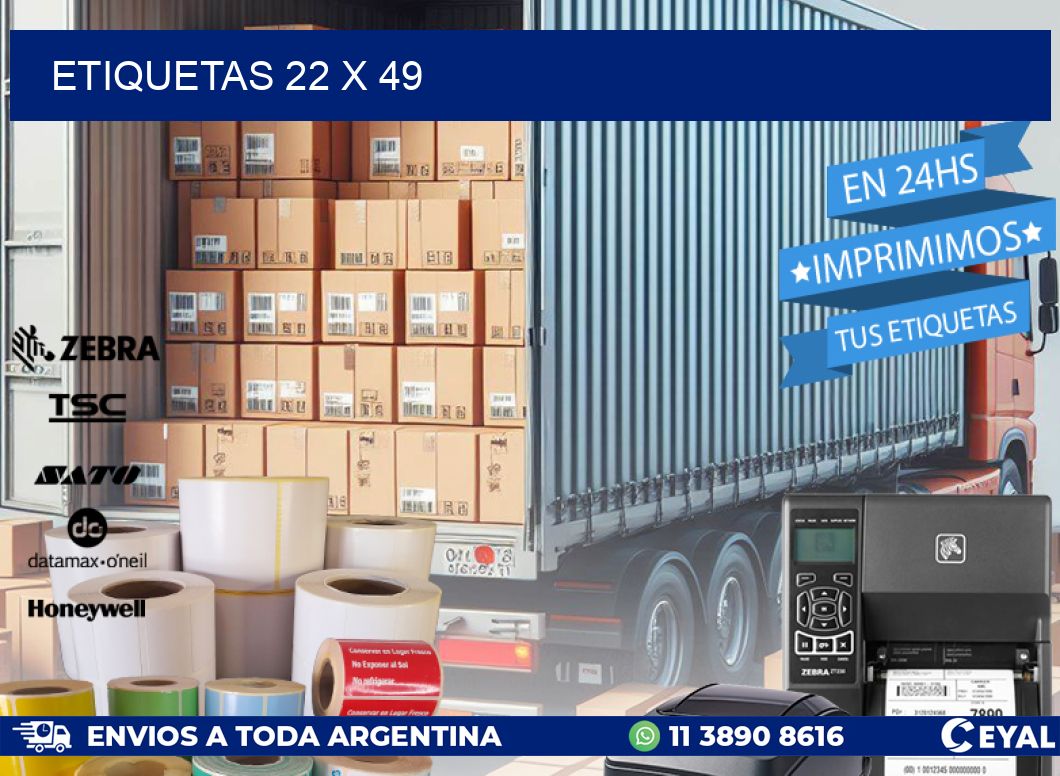 ETIQUETAS 22 x 49