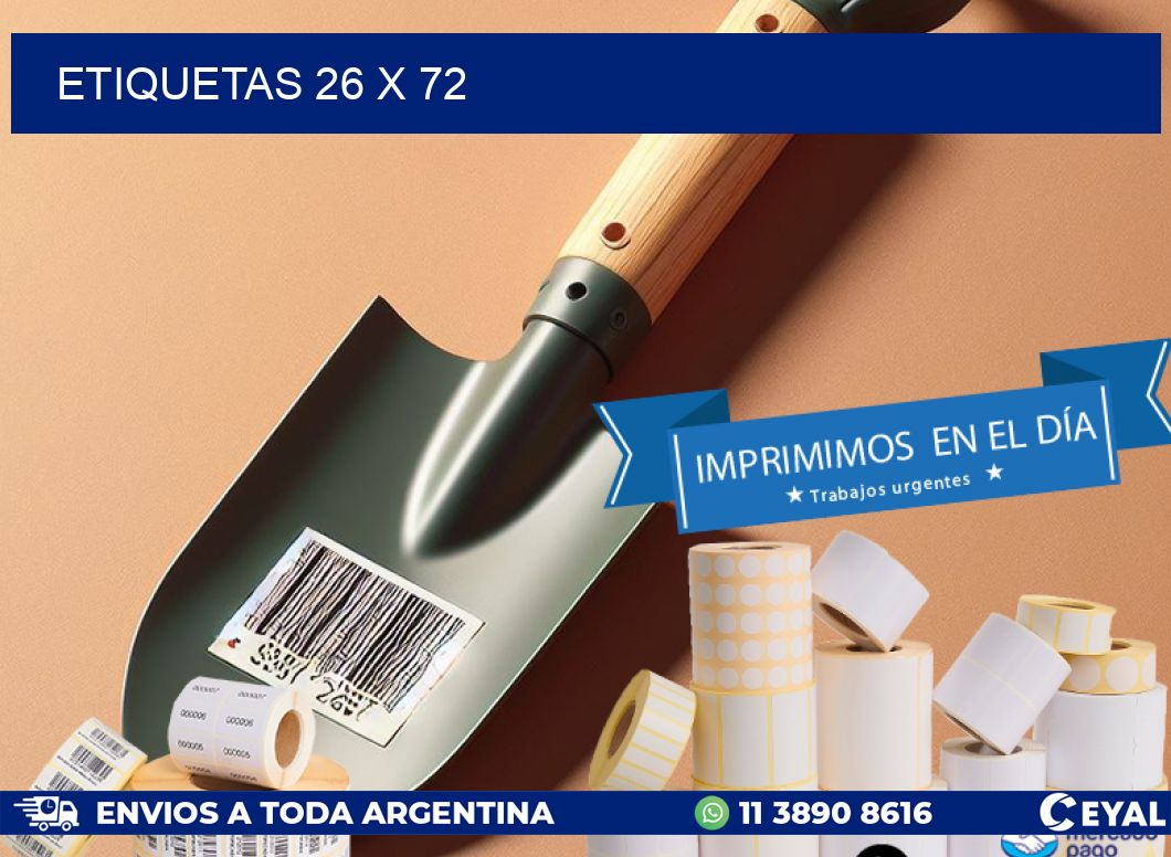 ETIQUETAS 26 x 72