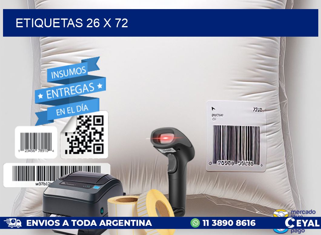 ETIQUETAS 26 x 72
